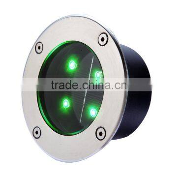 High Power LED Tempered Glass Led Solar Underground Lights photo-2