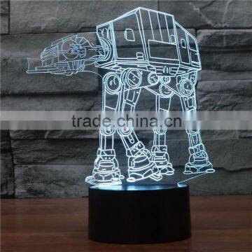 3D Optical Night Light Dog Carrier 7 RGB Light Colors 10 LEDs AA Battery or DC 5V Mixed Lot photo-2