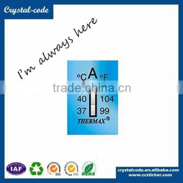 Custom thermal indicator color change heat sensitive sticker