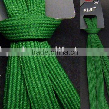 Green Flat Shoelaces