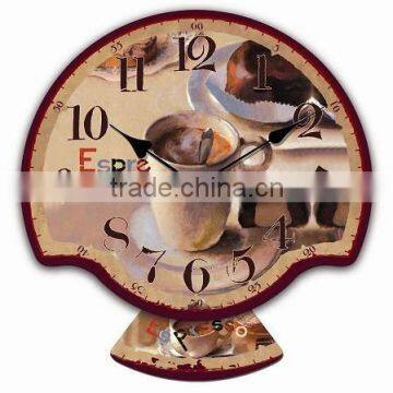 trendy wood art wall clock decoration