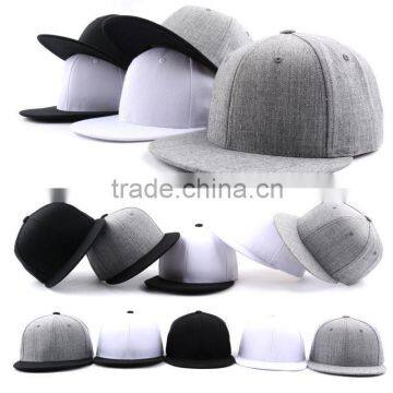 Big Hot Sale 2016 Heather Grey Snap Back Golf Hat With Plastic Snap Closure