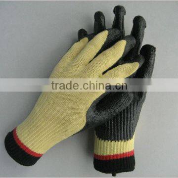 10G string knit latex coated chemical glove