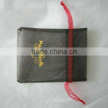 hot stamp drawstring organza pouch