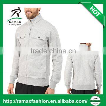 Ramax Custom Men Stand Collar Full Zip Sport Training Fleece Jacket