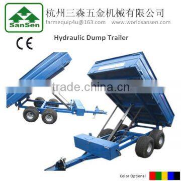 ATV Dump trailer with moto ,hydraulic tractor tipper trailer with Hydraulic Power Unit