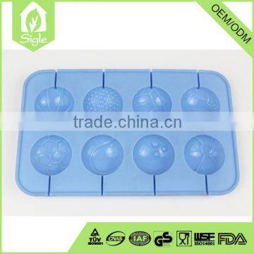 Most Popular Items 8 Cave Silicone Football Ball Lollipop Jelly Candy Mould