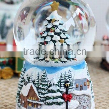 Christmas house snow globe