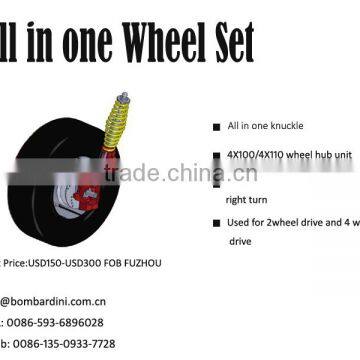 All in one wheel set