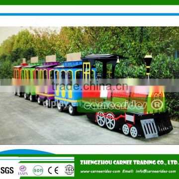 Amusement park mini electric trackless tourist train rides for sale