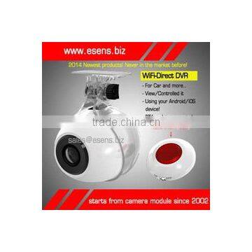 WiFi camera Car DVR ,support External GPS and Support Android/iOS FHD 1080P wifi Car blackbox DVR, wifi dash camera