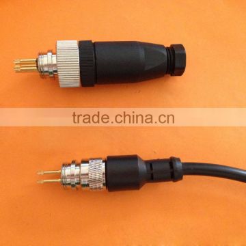 M12 3 pin 4 pin 5 pin circular sensor connector cable