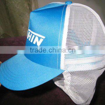 Facotry women worker cap with half mesh