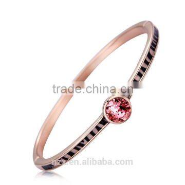 OUXI 18K solid italian gold jewelry 50024