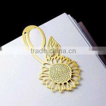 Fashion gold metal bookmark(BM119)