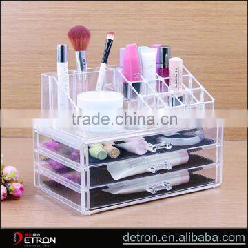 Acrylic cosmetic display nail care organizer