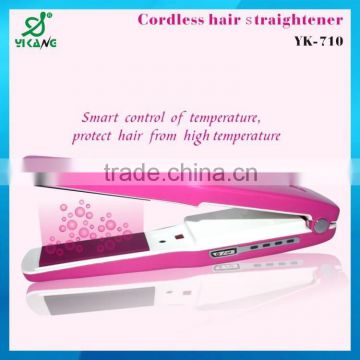 2015 High quality Cordless Ceramic Hair Straightener with curling iron