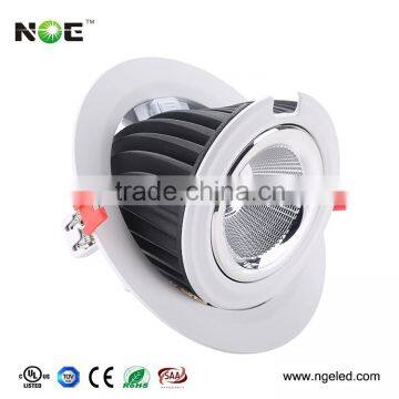 SHARP cob led downlight cutout hole 210~230mm 20w cob adjustable downlight