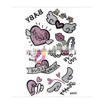 love wing tatoo sticker