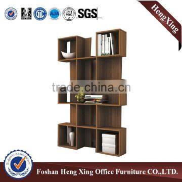 Brown Color 1.5m Height Storage Cabinet Bookcase (HX-FL0040)