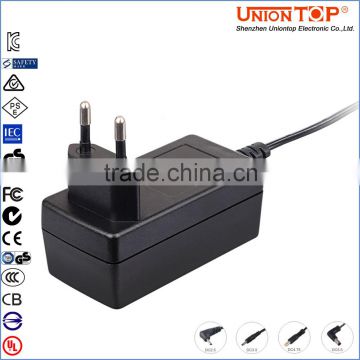 Eu plug wall 12v 150ma ac dc adapter