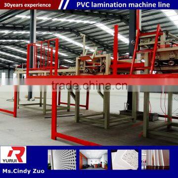 Automatic PVC Laminated Gypsum Ceiling Board Production Line/PVC Laminated Drywall Ceiling Tiles Production Line