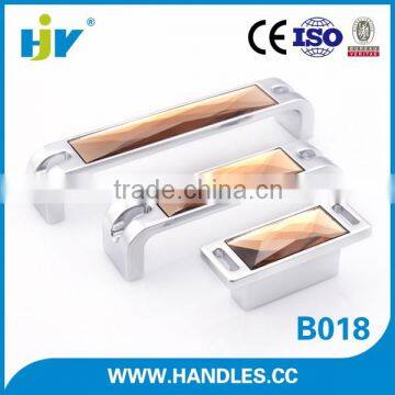 China manufacturer top quality mirror crystal wardrobe door handles