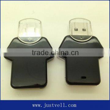 promotion plastic t-shirt usb flash drive