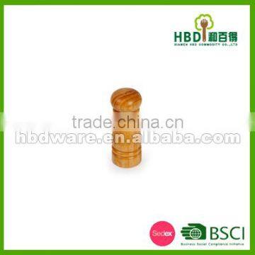 Rubber wood pepper grinder and shaker set