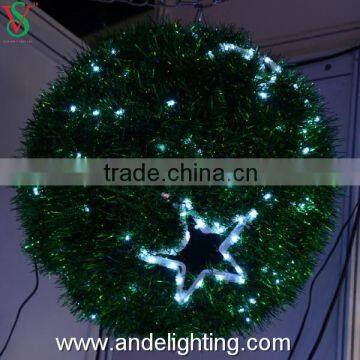 led christmas hanging light ball for malls