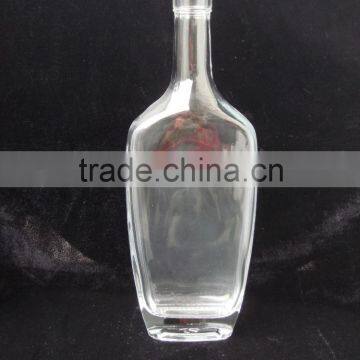 High-end Rhum Empty Glass Bottle With Cork