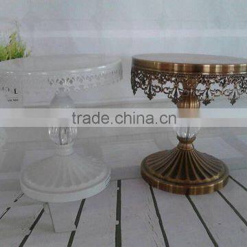 New Design Silver Plated metal Frame wedding decoration fruit plate cake stand