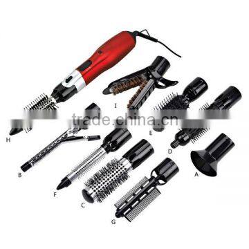 Hot air styler with 9 interchangeable attachments 800-1000W