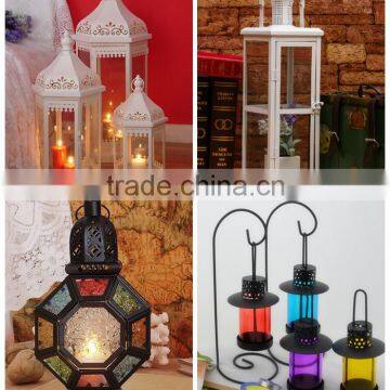 HOT~ Brass Lantern, Vintage Indian Lamp / Genuine French Antique Tin Lantern Candle Holder# Decorative Candle Lamps and Lanterns photo-5