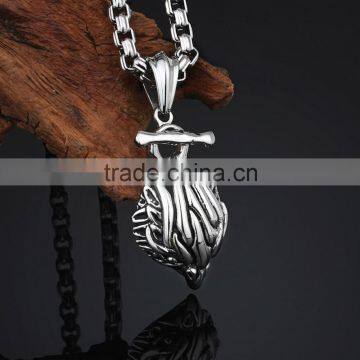 Newest Fashion Stainless Steel Casting and Polish Eagle Pendant photo-2