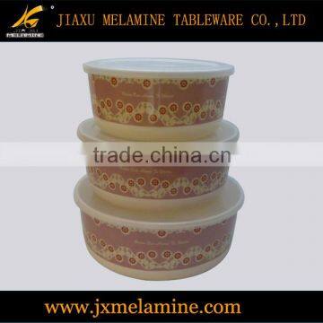 3pcs melamine storage bowl set