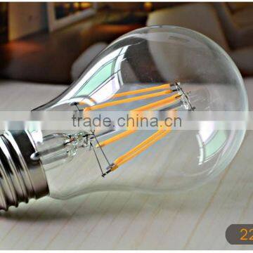 2015 top sale LED Bulb A60 3W LED Filament Bulb light 120LM/W with 360 degree