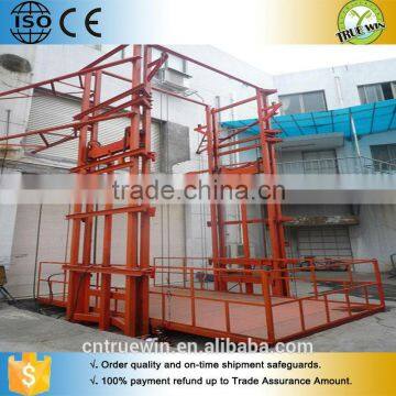 Vertical platform lift cold rolling steel Material / guide rail lift