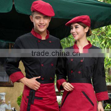 customized with good quality double breasted chef chef coat