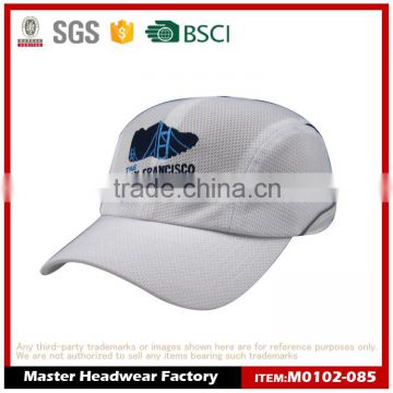 100%polyester mesh running sports cap