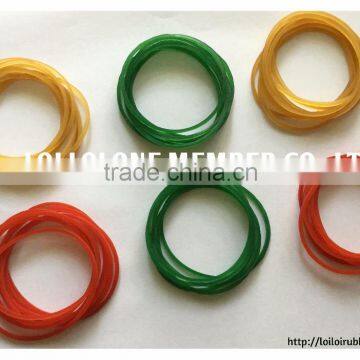 Colorful rubber bands - Soft Natural Rubber band O ring / Vietnam Transparent Color