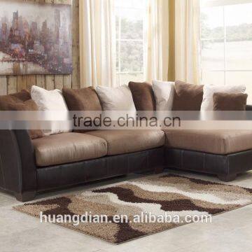 latest modern leather sofa furniture living room corner sofa design