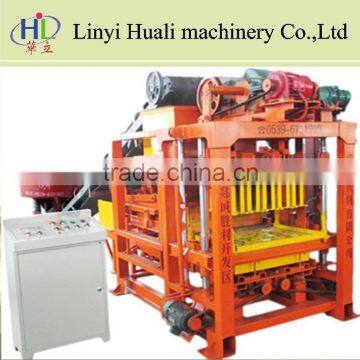 QT4-23 Automatic Interlocking Brick Making Machine Price With PLC Control Cabinet photo-4