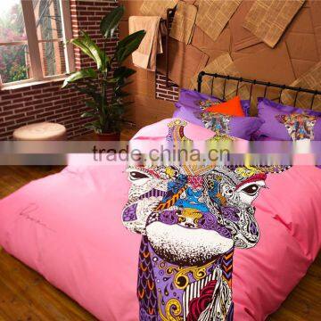 2014 3D new fashion design small endowment the 100 % cotton 4 PCS bedding wholesale activities