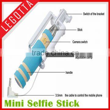 New Style High Quality Cheap Remote Cable Wholesale Selfie Stick photo-5