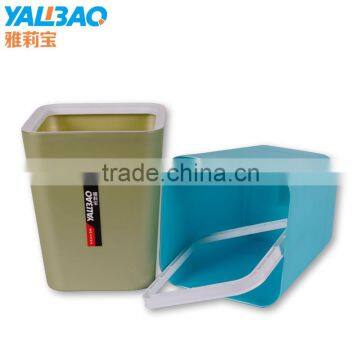 Colorful 24 CM Square Plastic Cheap Trash Can
