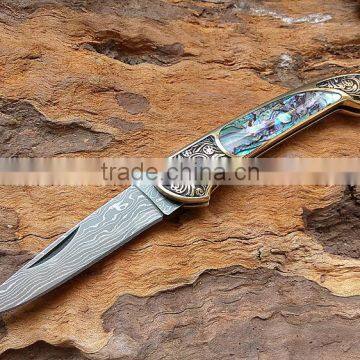 new design pocket knifes for damascus knifes with pocket knife wholesale