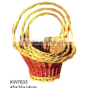 hat shape wicker basket,willow gift basket