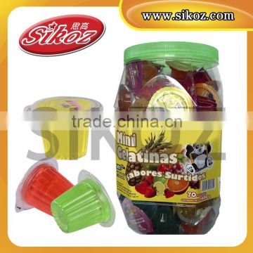 SK-v063 70pcs mini gelatinas sabores surtido s in bottle