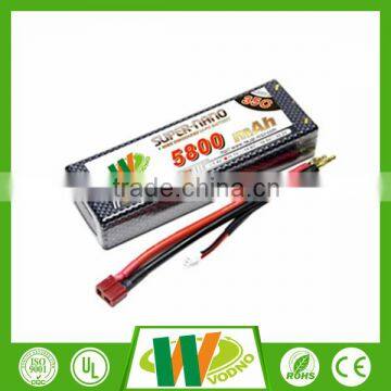 Factory supply!!!7.4V 5800mah 35C 7.4V rc helicopter battery lipo battery for rc car